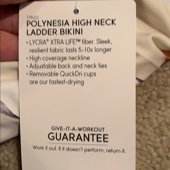 Polynesia High Neck Ladder Bikini Top - Picture 2 of 2